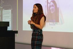 Paula Sonne, sérfræðingur í almannatengslum og áunninni fjölmiðlaumfjöllun hjá Eleven\TBWA, var með erindi á ráðstefnunni.