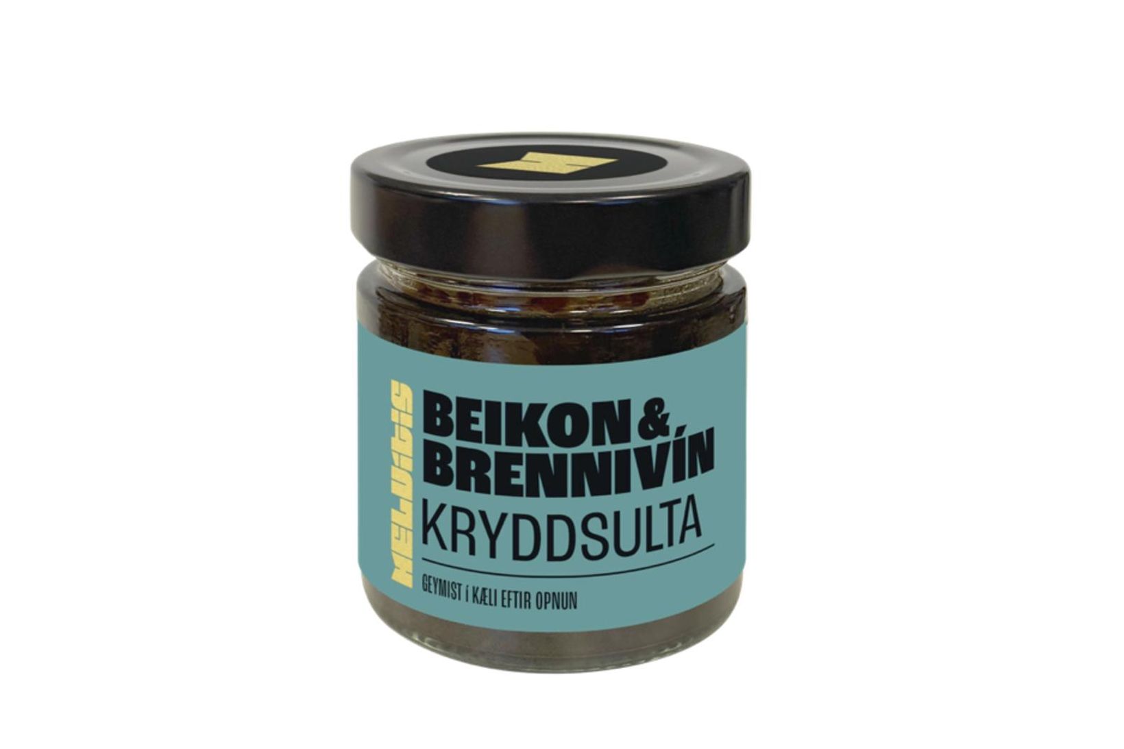 Kryddsultan Beikon og brennivín sem Helvítis ehf. hefur nú innkallað.