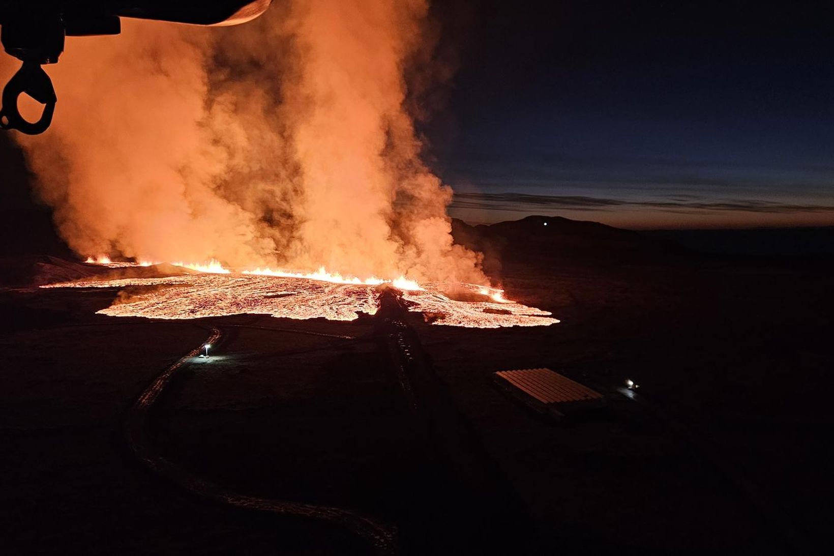 Ljósmyndari mbl.is tók þessa mynd fyrir um hálftíma síðan úr …