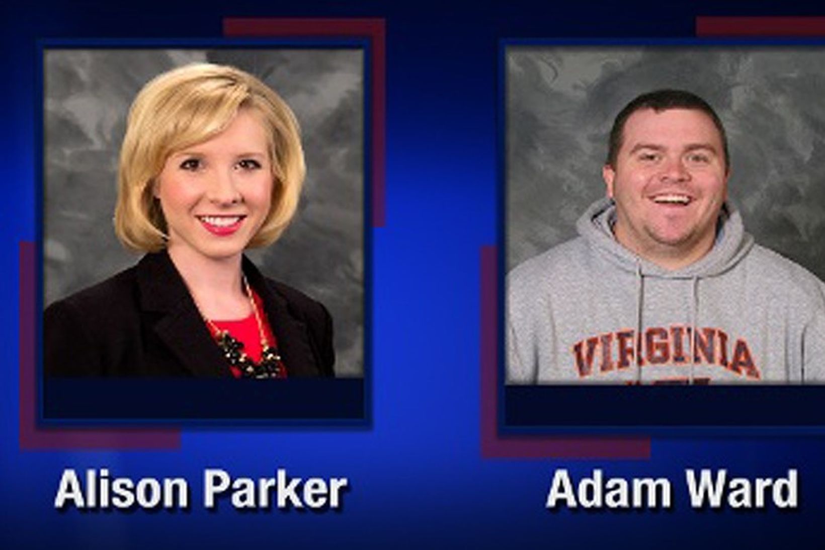 Alison Parker og Adam Ward.