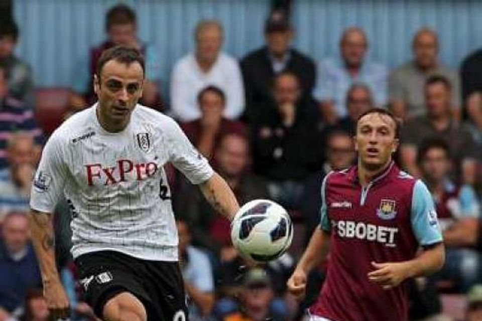 Dimitar Berbatov er byrjaður að spila fyrir Fulham.