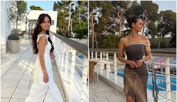 María Thelma naut lífsins í sólinni á Losinj