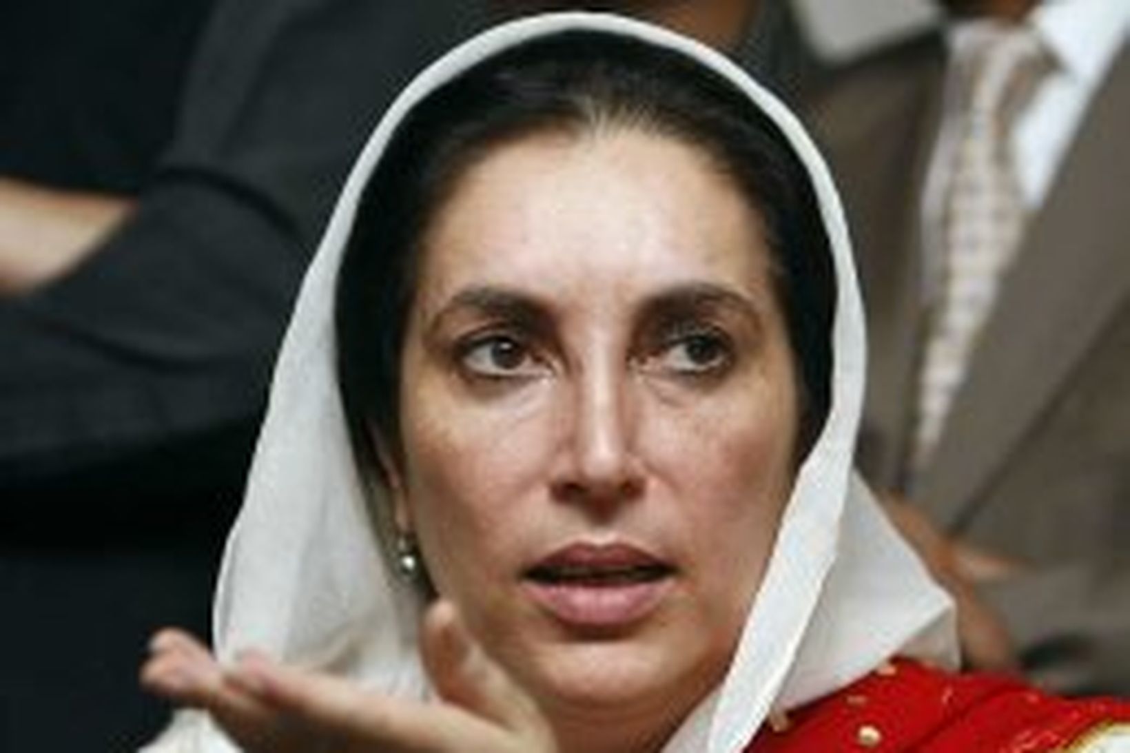 Benazir Bhutto, leiðtogi stjórnarandstöðunnar í Pakistan.