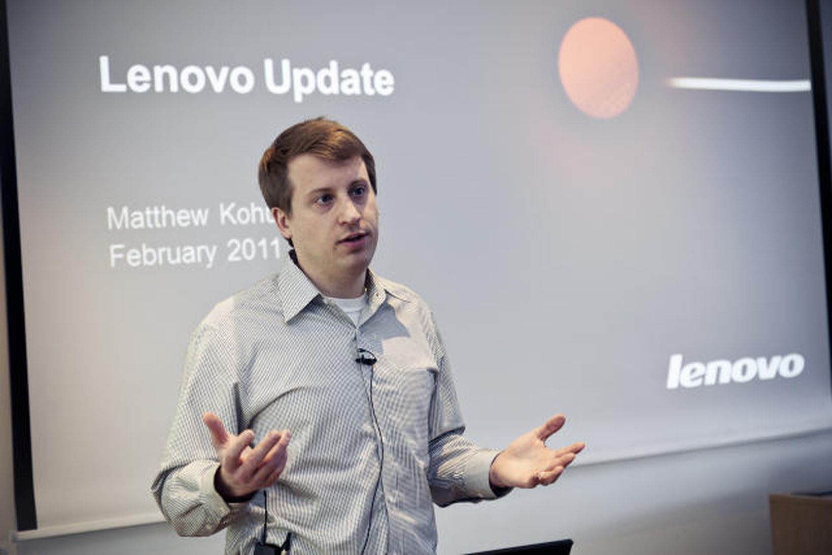 Matthew Kohut starfar sem sérfræðingur hjá Lenovo.