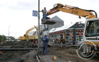 Framkvæmdir við gatnamót Lækjargötu og Bankastræti