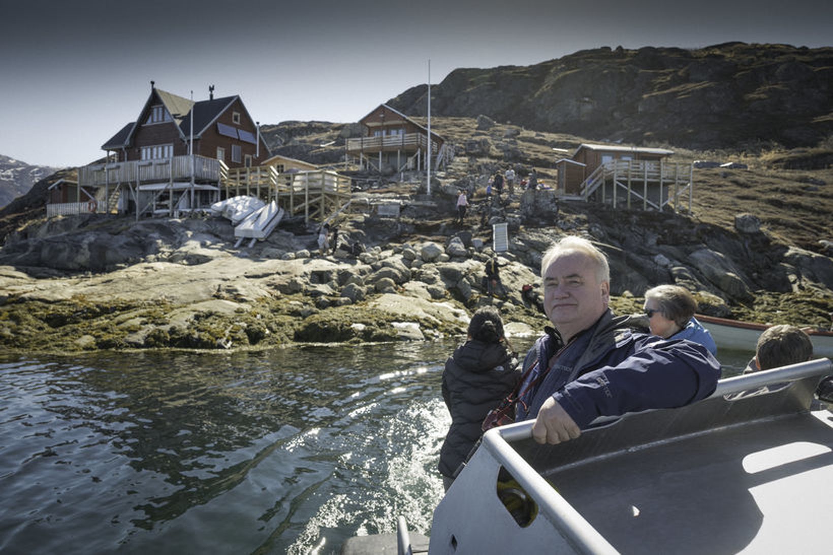 Gísli Már og félagar frá Ferðafélagi Íslands og Grænlands heimsóttu …