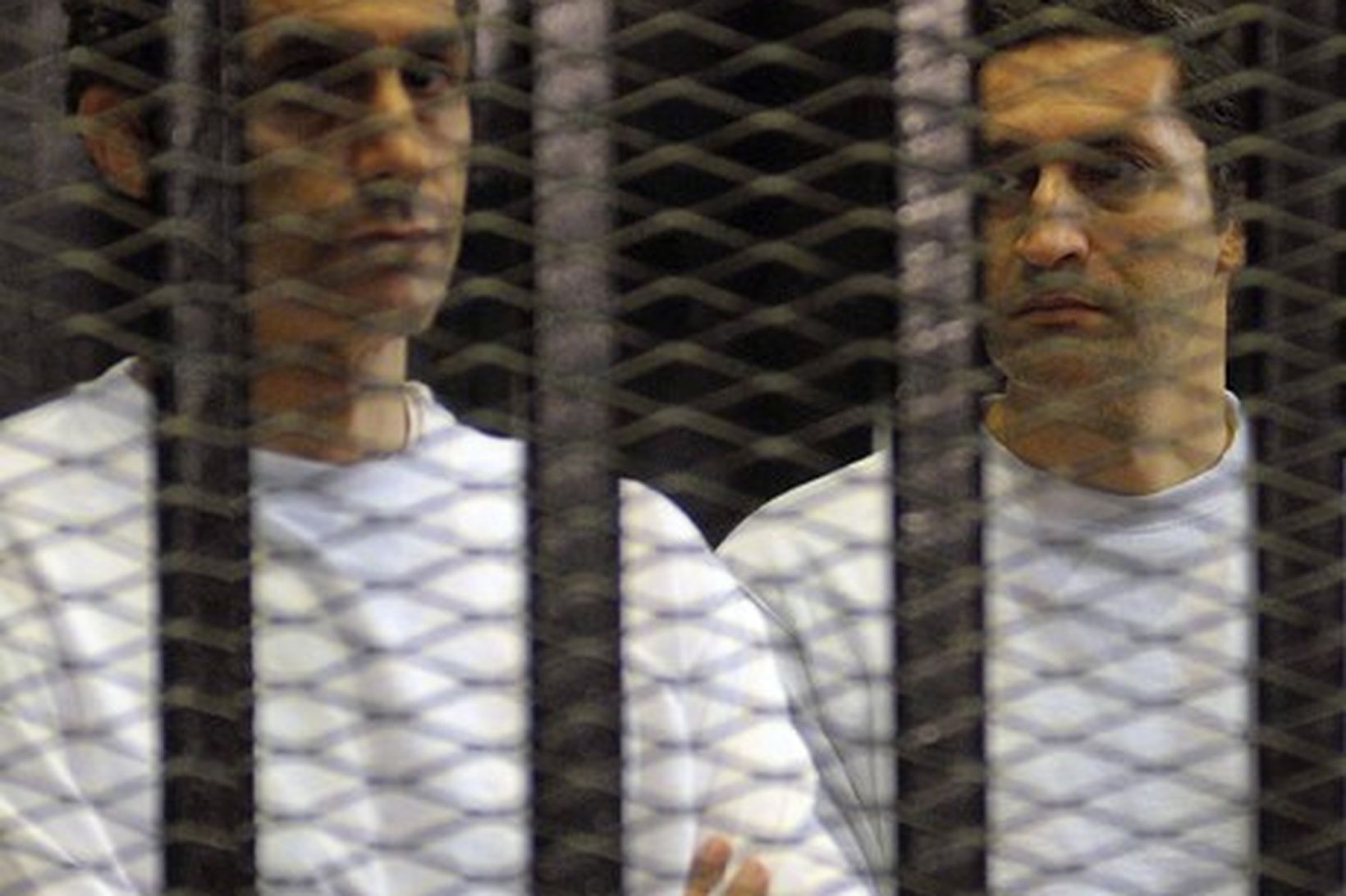 Alaa og Gamal Mubarak.