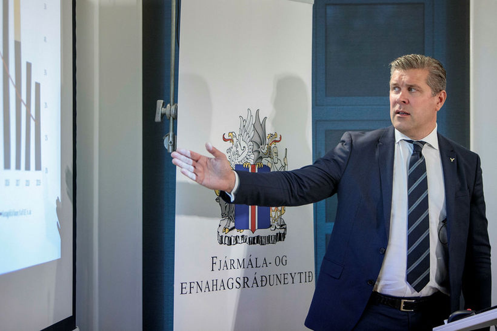 Bjarni Benediktsson fjármálaráðherra kynnir fjárlagafrumvarpið fyrir árið 2019.