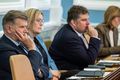 Alþingi Það hefur verið skorpa í þinginu síðustu daga og oft meiri kátína í salnum. Hér fylgjast Grímur Grímsson (C), Eydís Ásbjörnsdóttir (S), Pawel Bartoszek (C) og Ingibjörg Davíðsdóttir (M) alvörugefin með þingræðum.