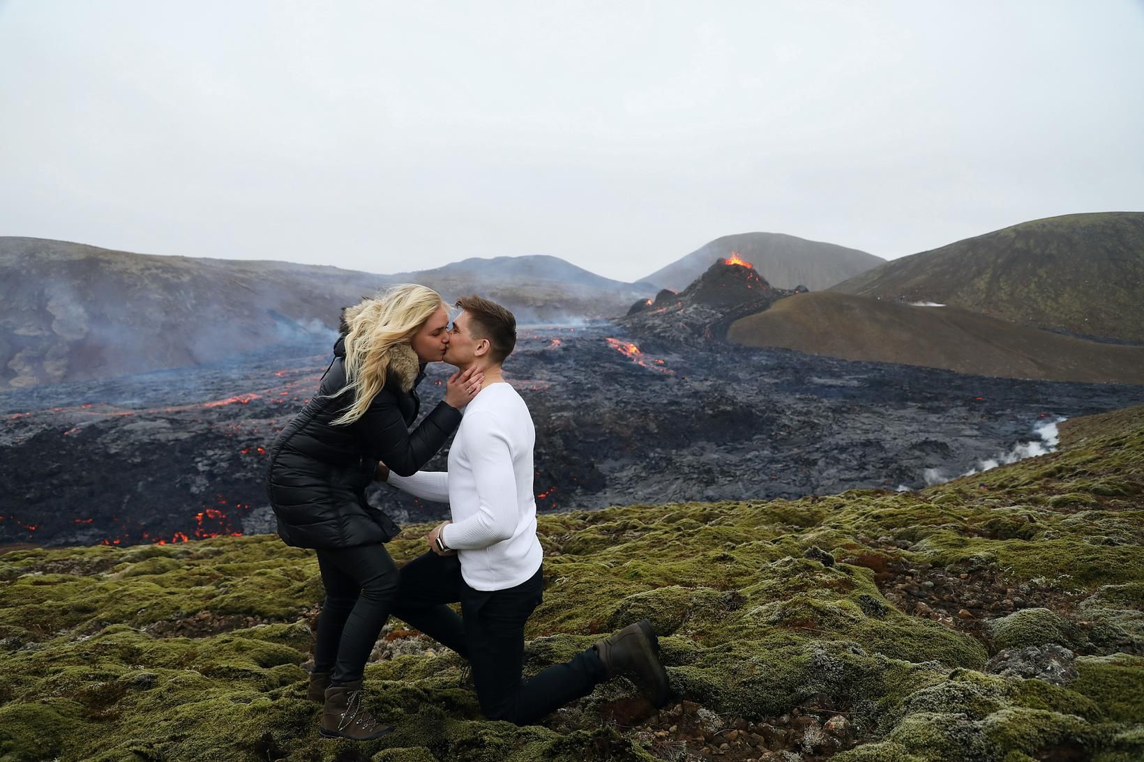 Sigurbjörn Hlöðver Jóhannson og Ólöf Helga Jónsdóttir nýtrúlofuð.