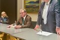 Lávarður Hér má sjá Borwick lengst til hægri á ráðstefnunni í síðustu viku.