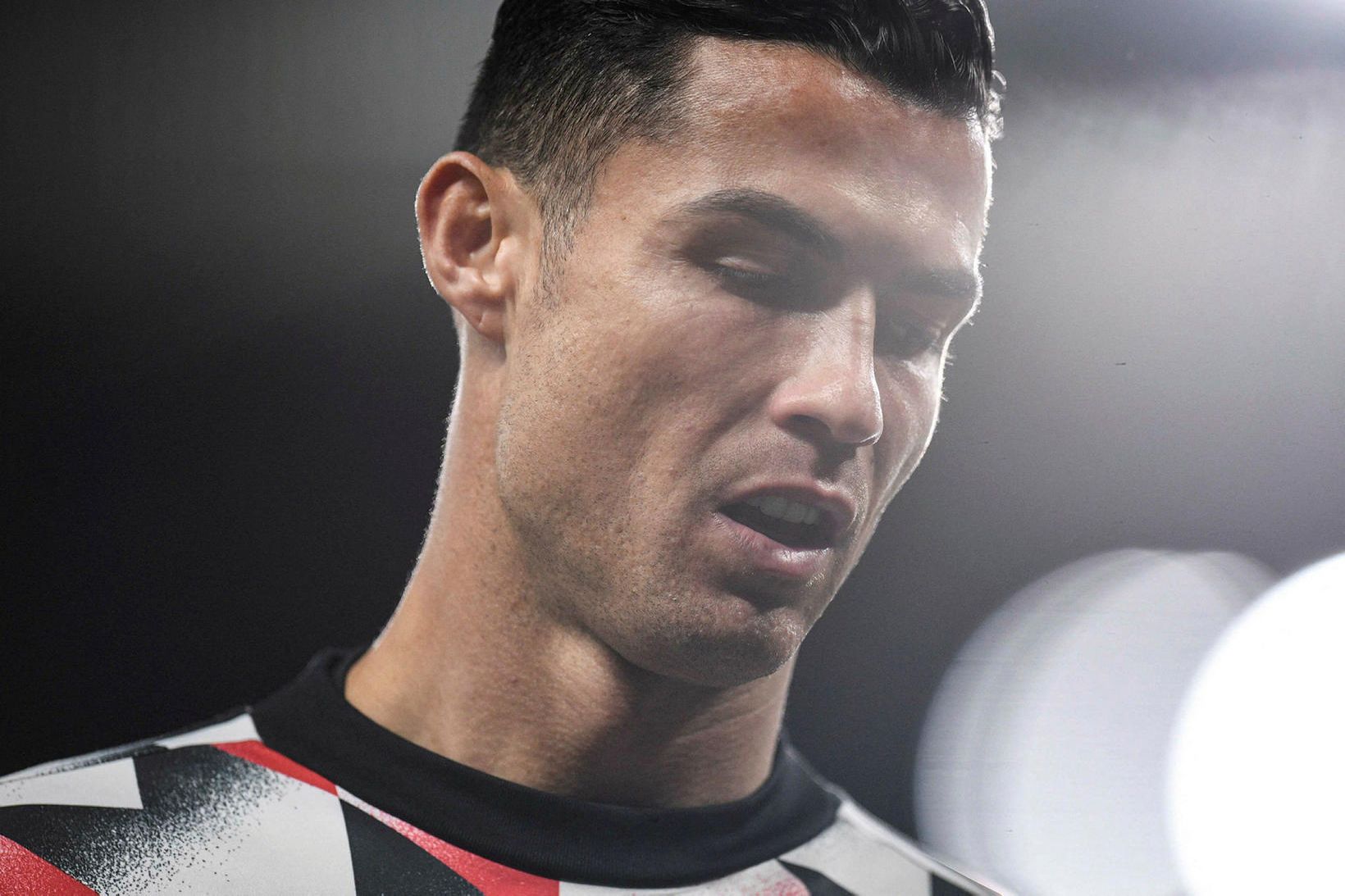 Cristiano Ronaldo var ekki upplitsdjarfur í leikslok.