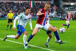 Diego Coppola í leik með ítalska landsliðinu gegn Noregi um daginn.