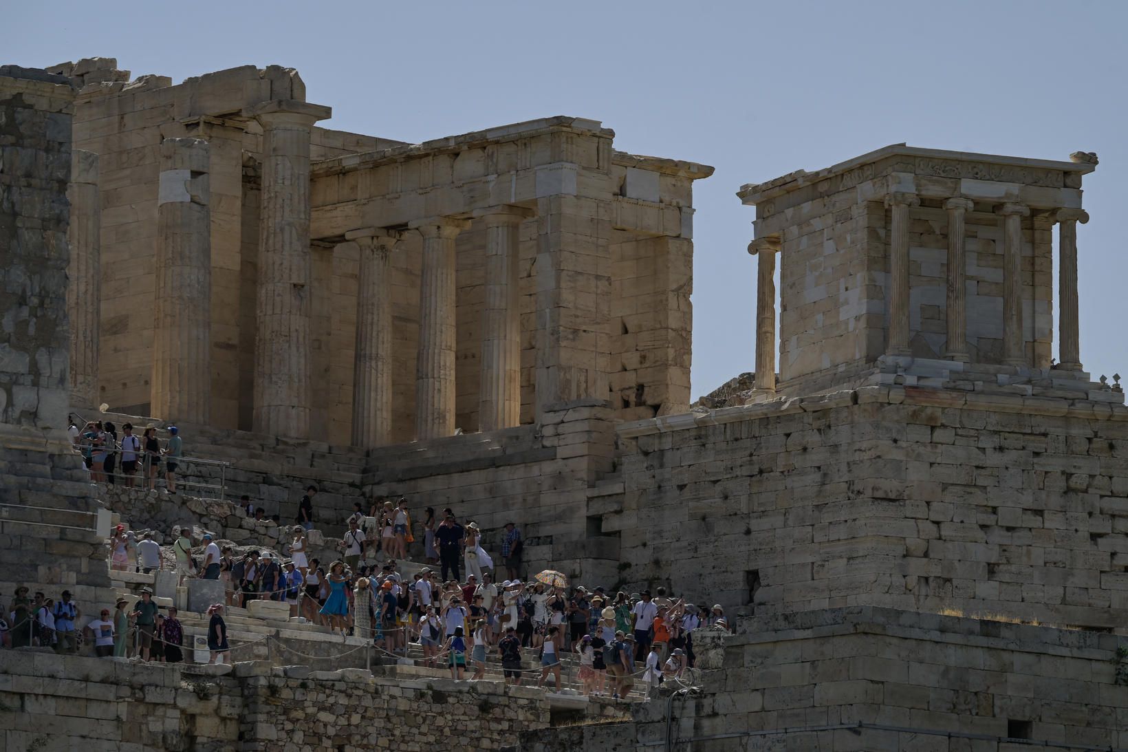 Akropolis í Aþenu verður lokað vegna hitabylgjunnar.