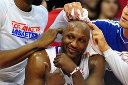 Lamar Odom var vinsæll á vellinum.