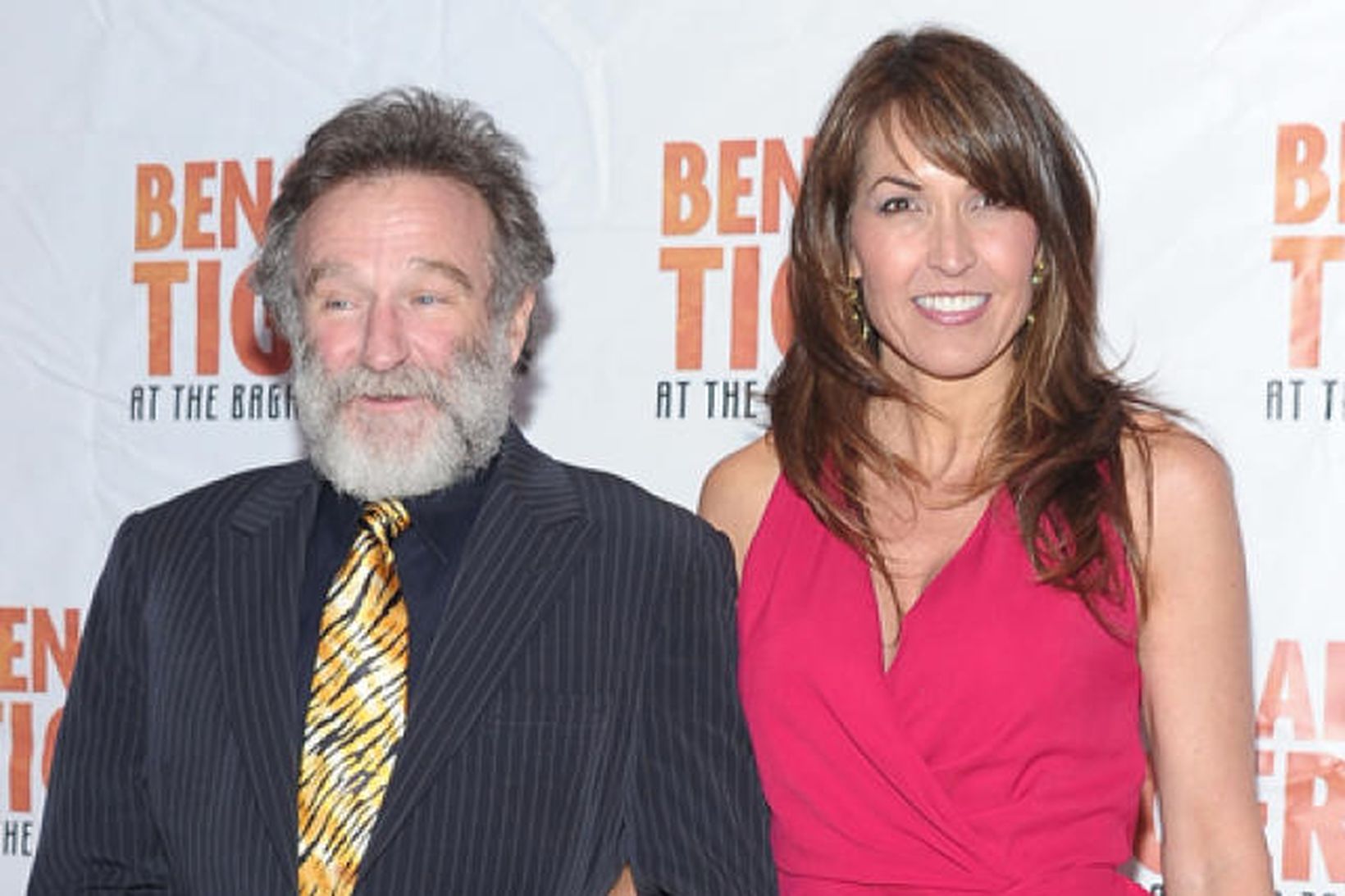 Robin Williams og eiginkona hans Susan Schneider Williams.