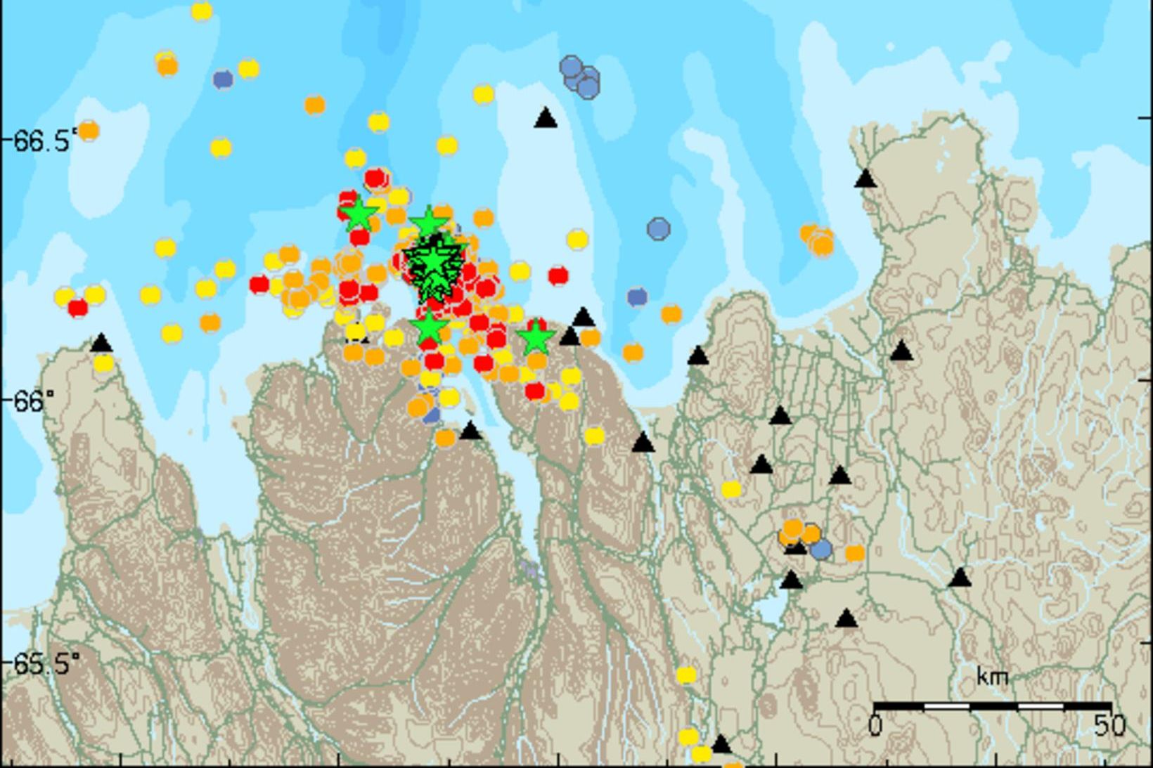 Kl. 11:25 varð skjálfti af stærð 4,0 um 20 km …