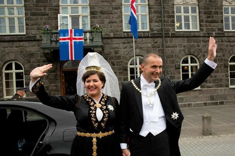 The President and First Lady of Iceland.