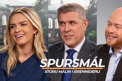 Spursmál: Bjarni svarar fyrir fylgið