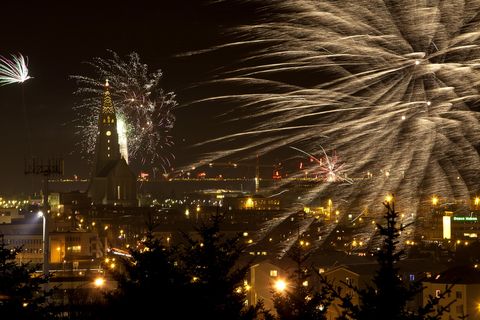 New Year's Eve in Reykjavík.