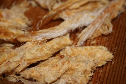 Harðfiskur is lightly salted, wind dried fish and is a healthy protein rich snack.