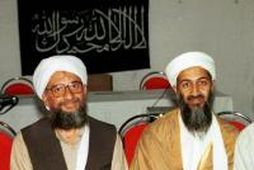 Osama bin Laden, t.h. og Ayman al-Zawahri, hans hægri hönd innan al-Qaeda.