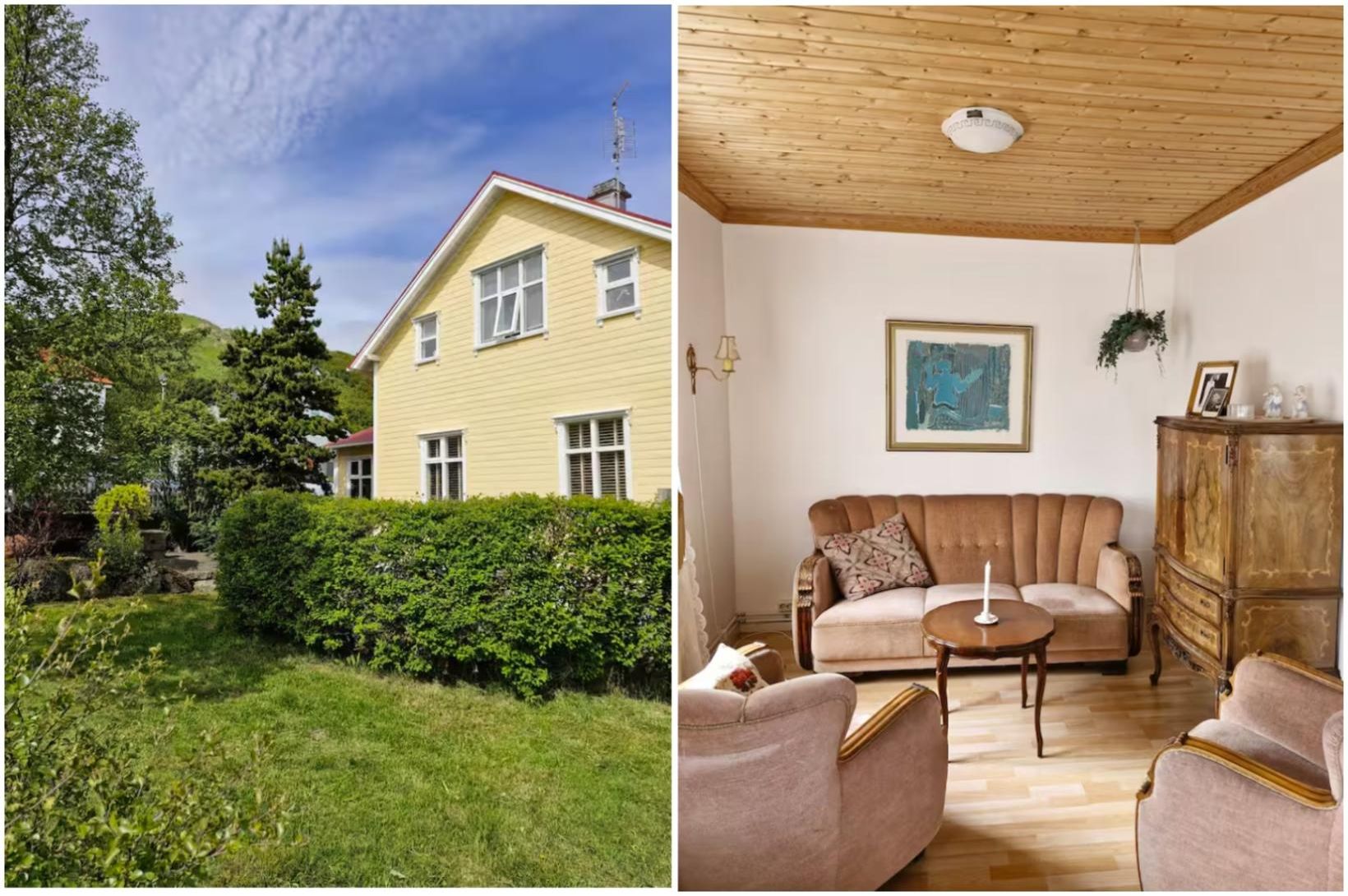 Viltu sofa í gula húsinu á Sauðárkróki?
