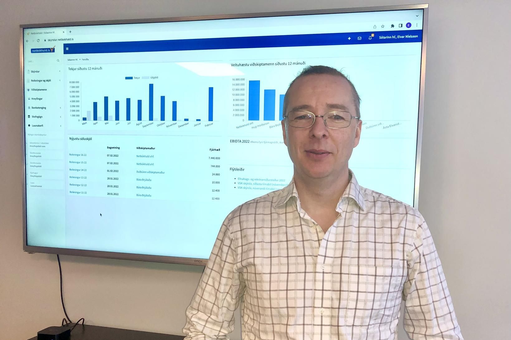 Elvar Níelsson framkvæmdastjóri Netbókhalds ehf.