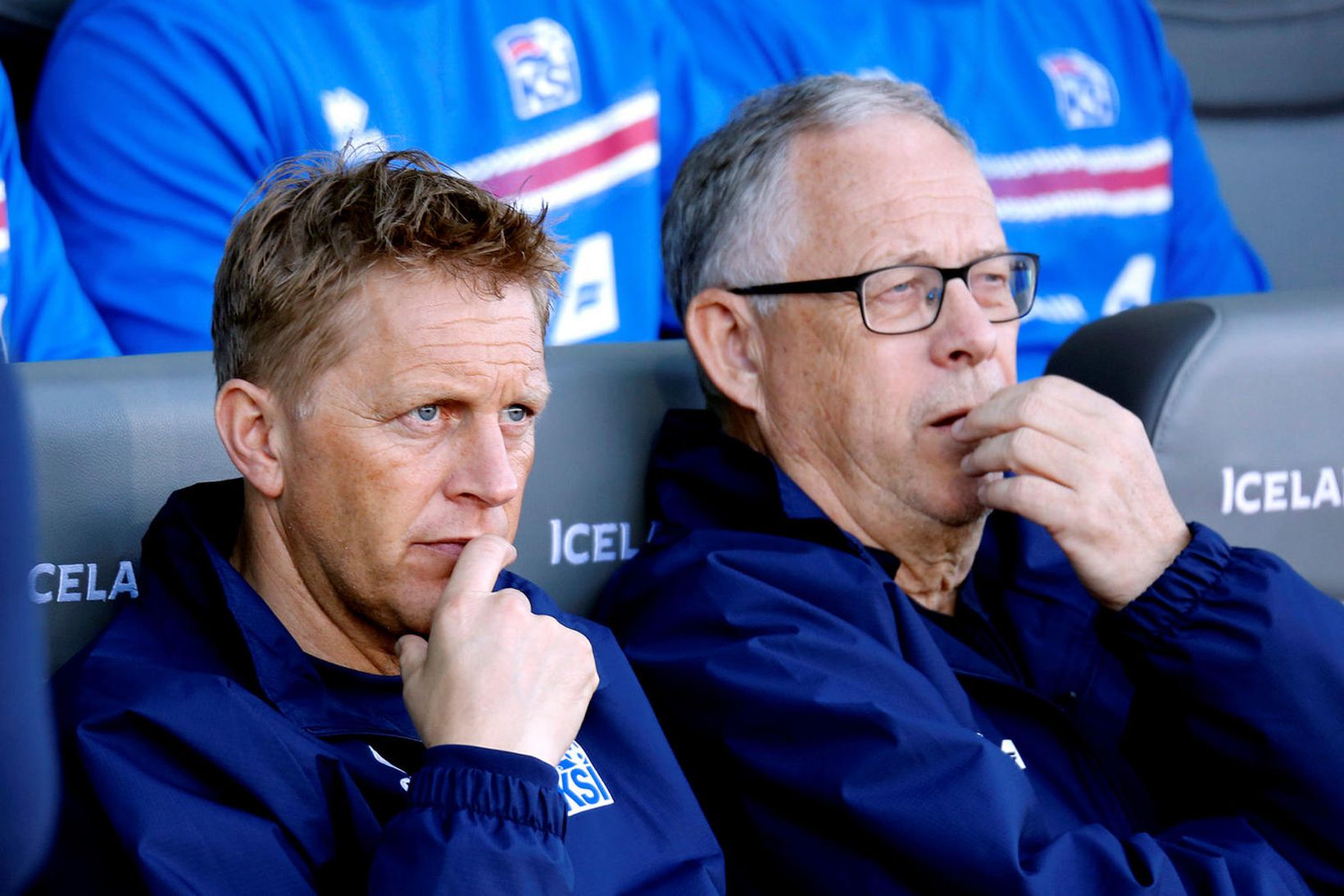 Heimir Hallgrímsson og Lars Lagerbäck á góðri stundu.