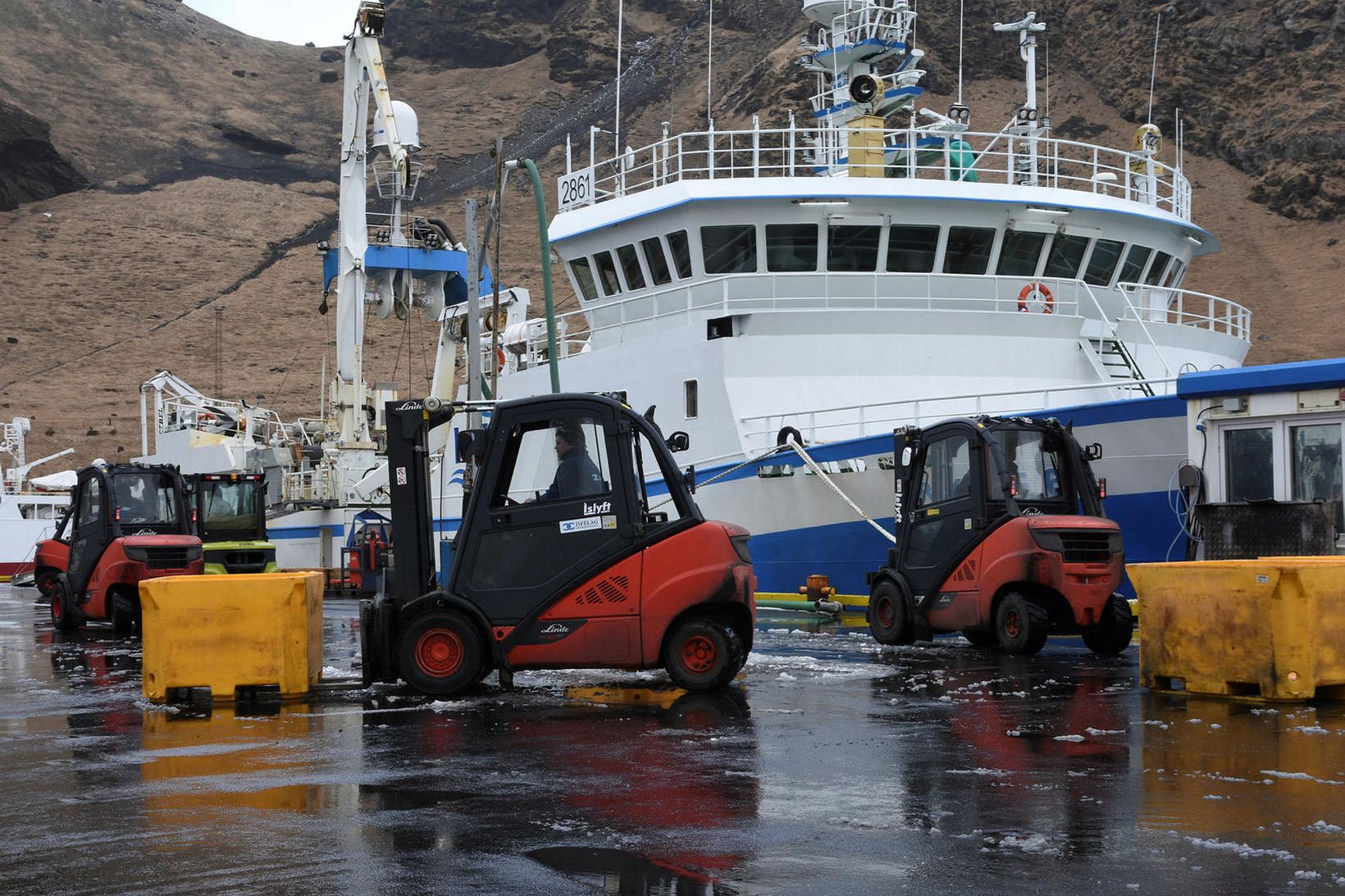 Hafnarvogin í Vestmannaeyjum bilaði sem skapaði veruleg frávik í ísprósentu …