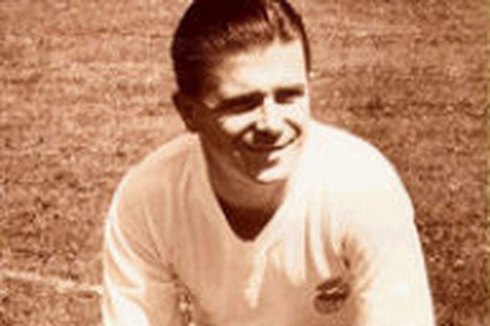 Ferenc Puskas, stjarna Ungverja sem töpuðu fyrir Þjóðverjum 1954.