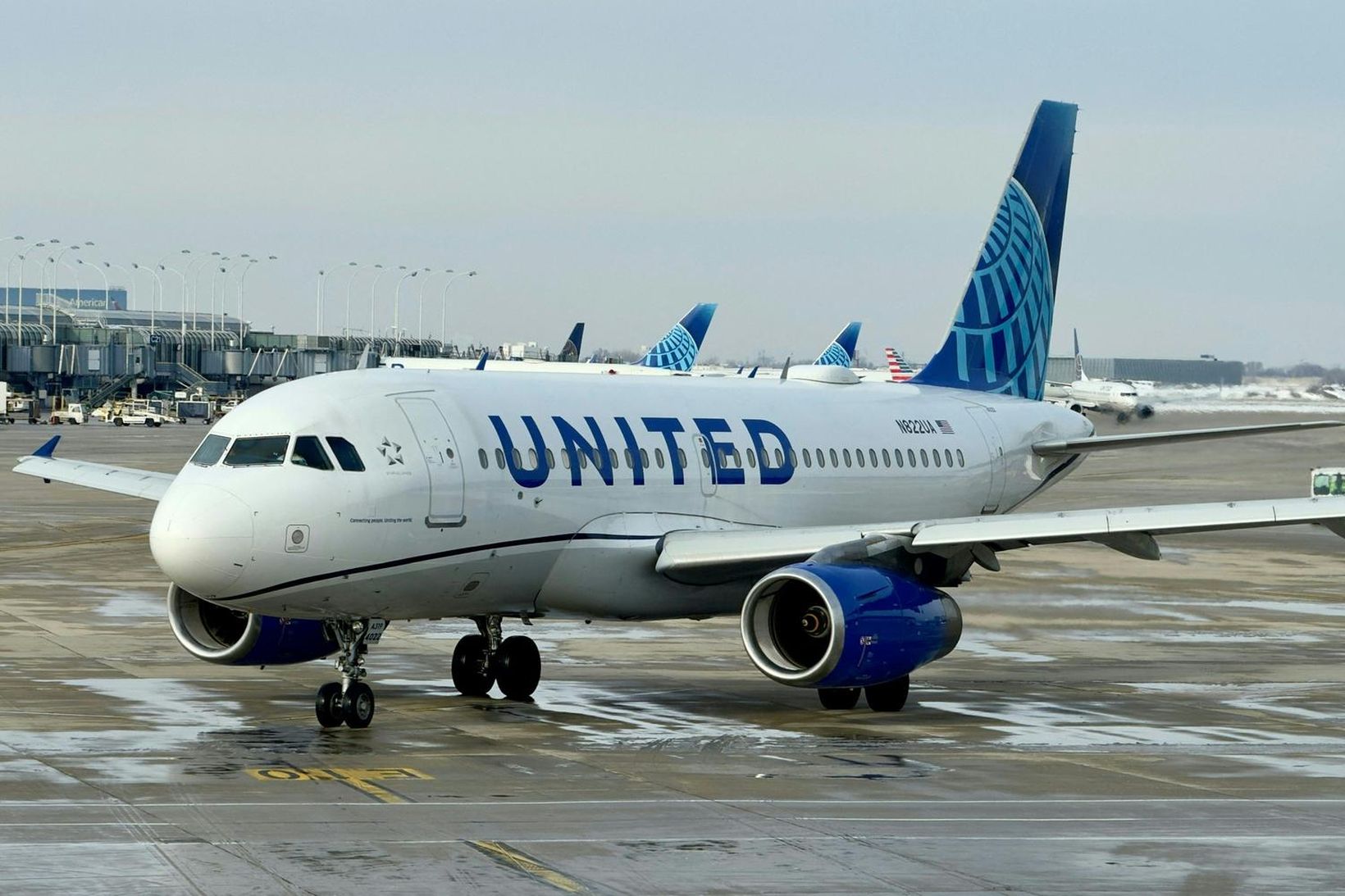 Flugvélin var af gerð Airbus A319.