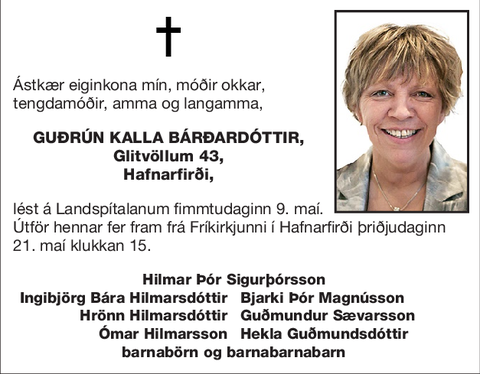 Guðrún Kalla Bárðardóttir,