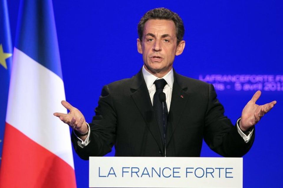 Nicolas Sarkozy, forseti Frakklands, kynnti stefnuskrá sína í dag.