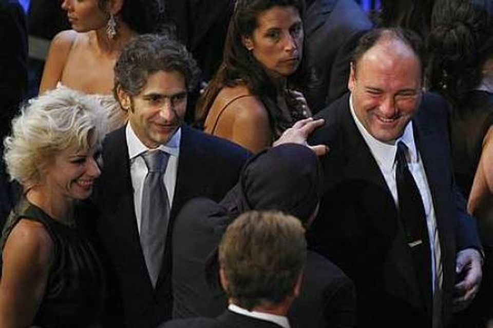 Michael Imperioli James Gandolfini ánægðir með gengi Sopranosþáttanna.