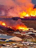 Grindavík eldgors seinna flug með LHG