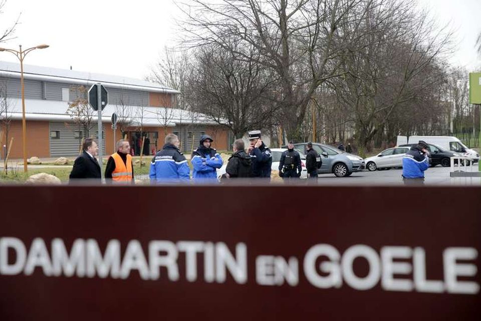 Á vettvangi í Dammartin-en-Goële.