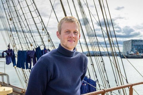 Icelandic sailor Viktor Örn Ingvarsson says the voyage aboard the schooner Danmark has been exceptionally educational.