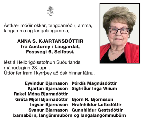 Anna S. Kjartansdóttir