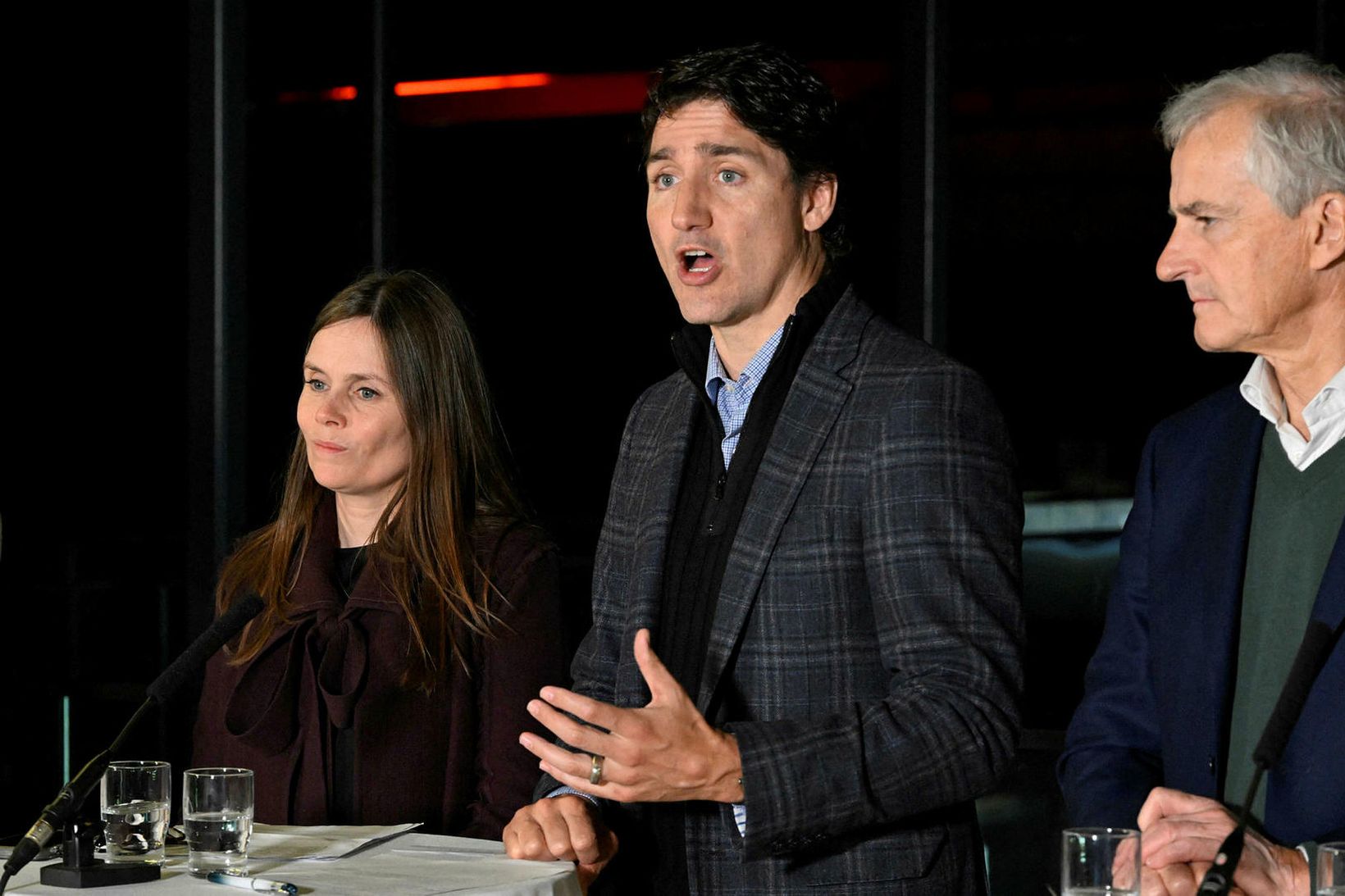 Katrín Jakobsdóttir forsætisráðherra og Justin Trudeau, forsætisráðherra Kanada.