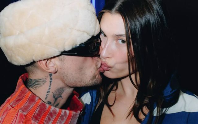 Bieber-hjónin: Justin Bieber og Hailey Bieber.