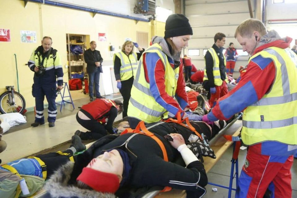 Flugslysaæfing á Reykjavíkurflugvelli