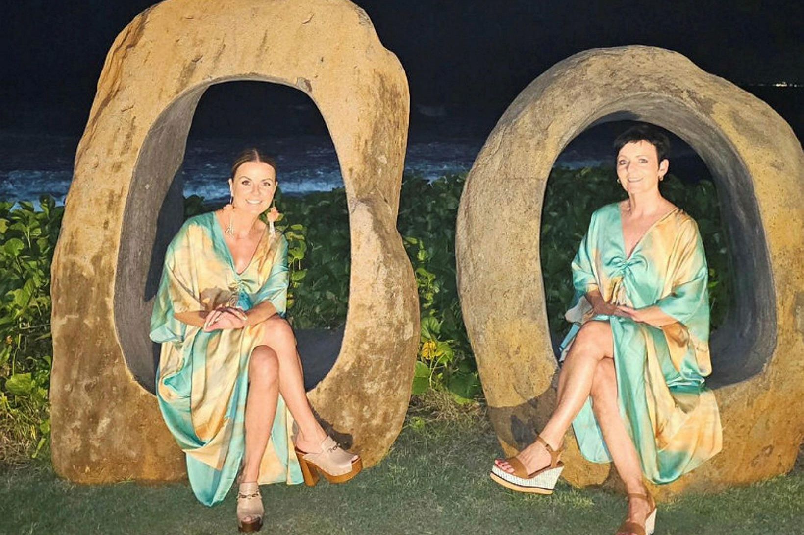 Birgitta og Anna Haukdal.