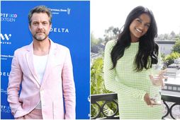 Joshua Jackson og Simone Ashley eru sögð vera að stinga nefjum saman.