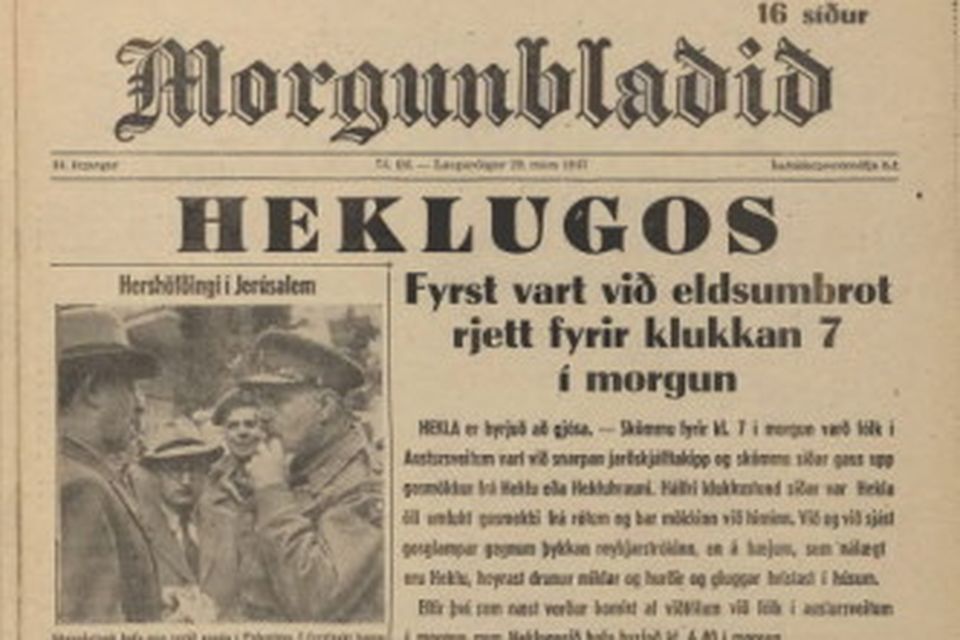 Forsíður Morgunblaðsins