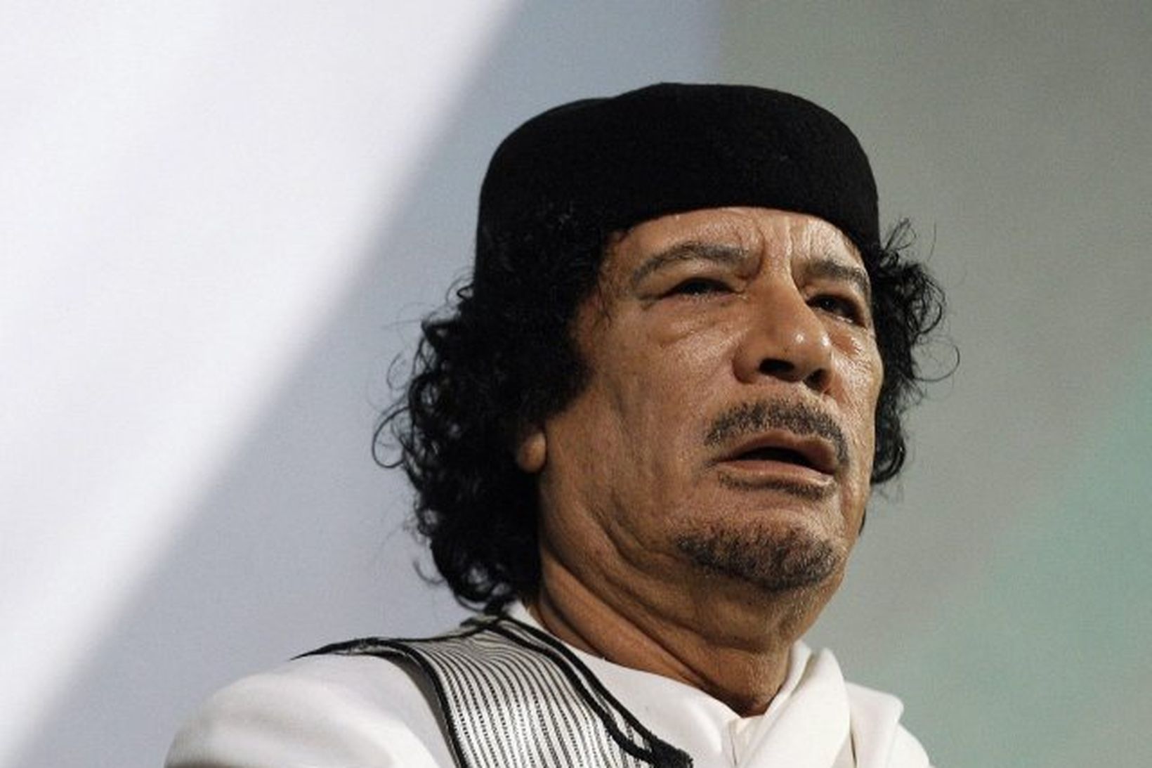 Múammar Gaddafi.