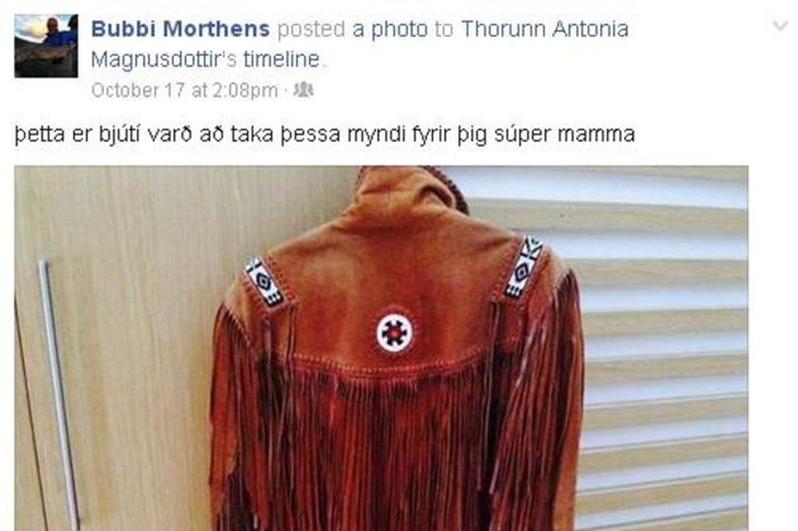 Bubbi Morthens deildi þessari mynd á Facebook-síðu Þórunnar Antoníu.