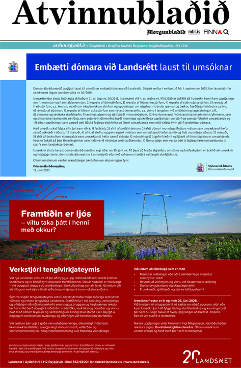 Atvinnublað Morgunblaðsins