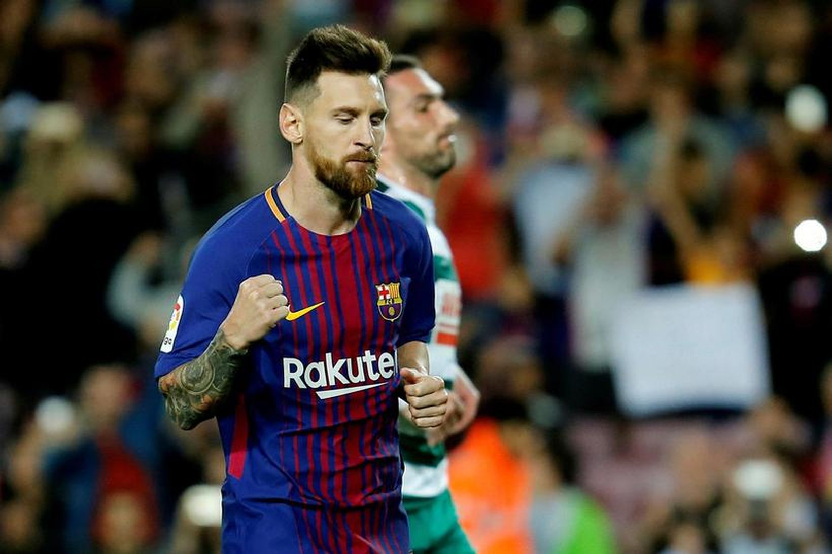Lionel Messi rauf 300 marka múrinn á Nou Camp.