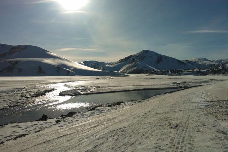 Landmannalaugar í vetrarbúning.